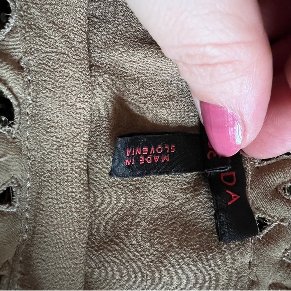 Vintage Beaded 100% Silk Escada 3/4 Sleeved Blouse - Size 38 - Picture 8 of 12